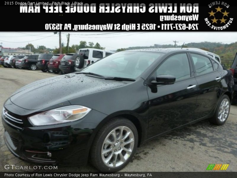 Pitch Black / Black 2015 Dodge Dart Limited