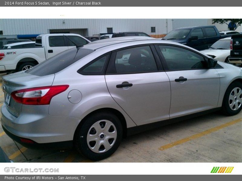 Ingot Silver / Charcoal Black 2014 Ford Focus S Sedan