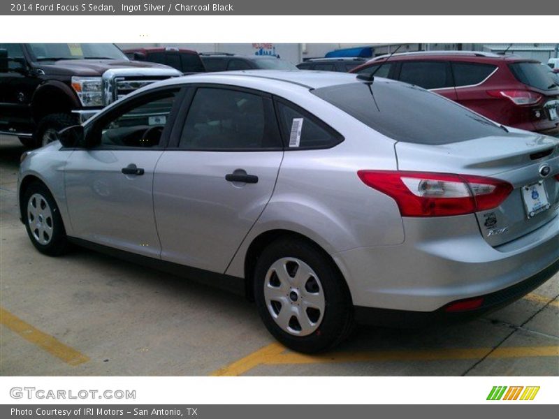 Ingot Silver / Charcoal Black 2014 Ford Focus S Sedan