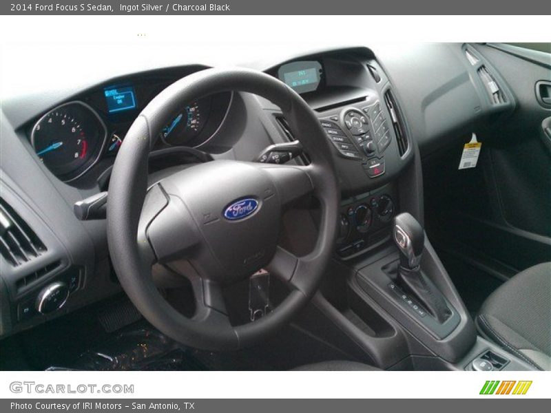 Ingot Silver / Charcoal Black 2014 Ford Focus S Sedan