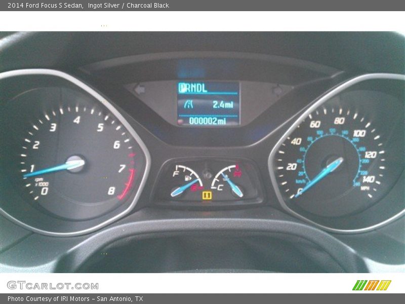 Ingot Silver / Charcoal Black 2014 Ford Focus S Sedan