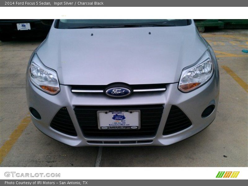 Ingot Silver / Charcoal Black 2014 Ford Focus S Sedan