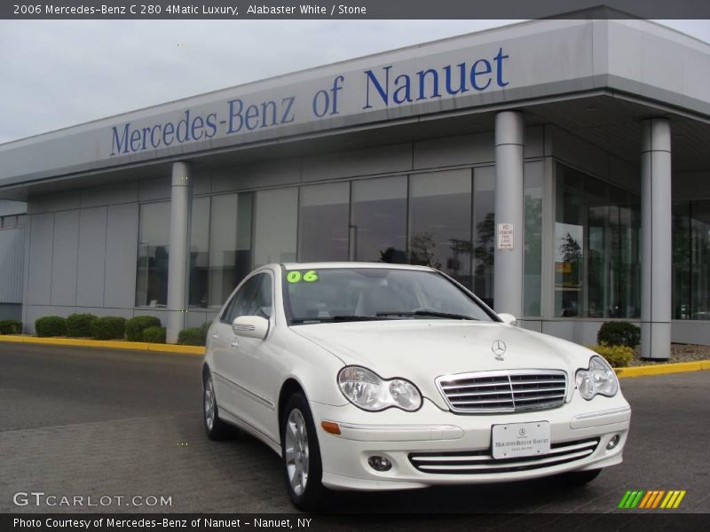 Alabaster White / Stone 2006 Mercedes-Benz C 280 4Matic Luxury