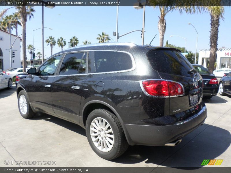 Carbon Black Metallic / Ebony Black/Ebony 2009 Buick Enclave CXL