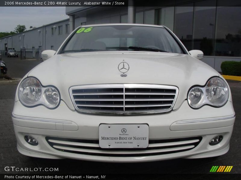 Alabaster White / Stone 2006 Mercedes-Benz C 280 4Matic Luxury