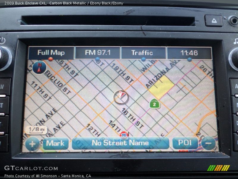 Carbon Black Metallic / Ebony Black/Ebony 2009 Buick Enclave CXL