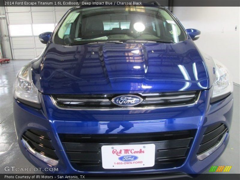 Deep Impact Blue / Charcoal Black 2014 Ford Escape Titanium 1.6L EcoBoost