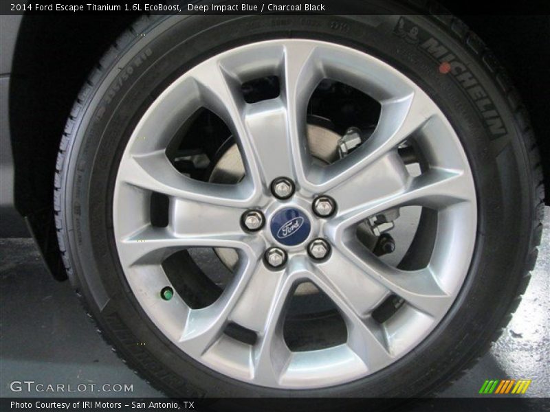 Deep Impact Blue / Charcoal Black 2014 Ford Escape Titanium 1.6L EcoBoost