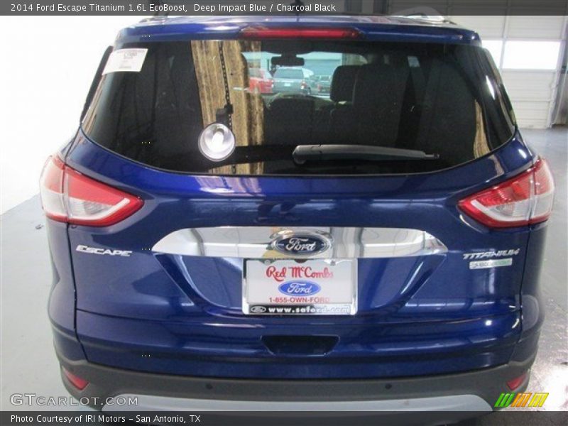 Deep Impact Blue / Charcoal Black 2014 Ford Escape Titanium 1.6L EcoBoost