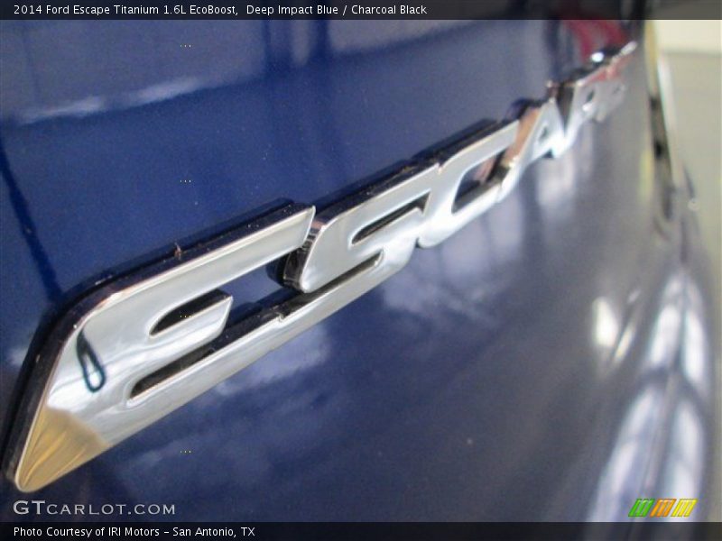 Deep Impact Blue / Charcoal Black 2014 Ford Escape Titanium 1.6L EcoBoost