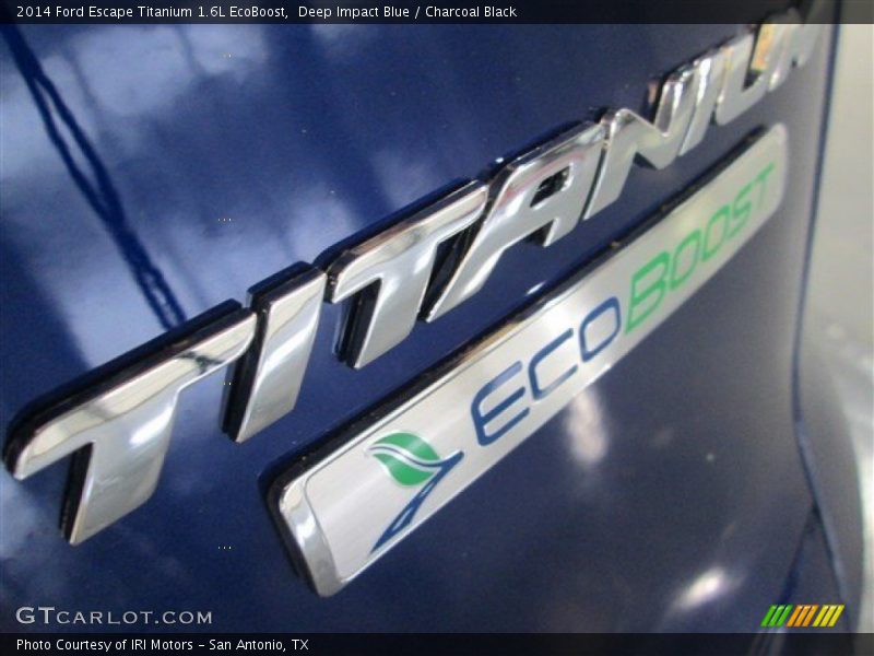 Deep Impact Blue / Charcoal Black 2014 Ford Escape Titanium 1.6L EcoBoost