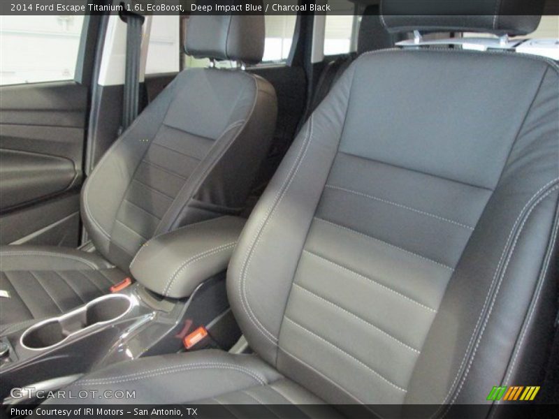 Deep Impact Blue / Charcoal Black 2014 Ford Escape Titanium 1.6L EcoBoost