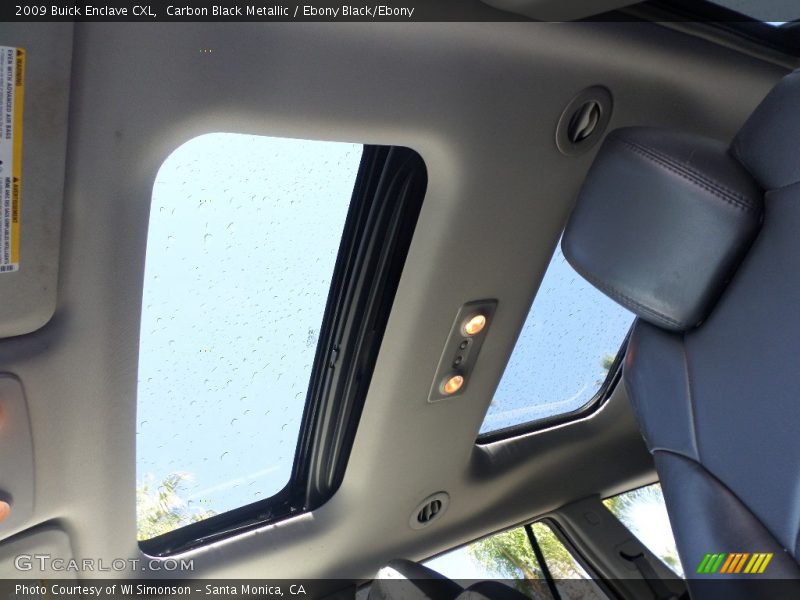 Carbon Black Metallic / Ebony Black/Ebony 2009 Buick Enclave CXL