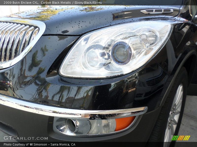 Carbon Black Metallic / Ebony Black/Ebony 2009 Buick Enclave CXL