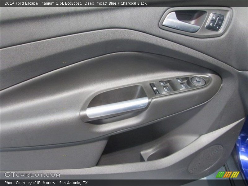 Deep Impact Blue / Charcoal Black 2014 Ford Escape Titanium 1.6L EcoBoost