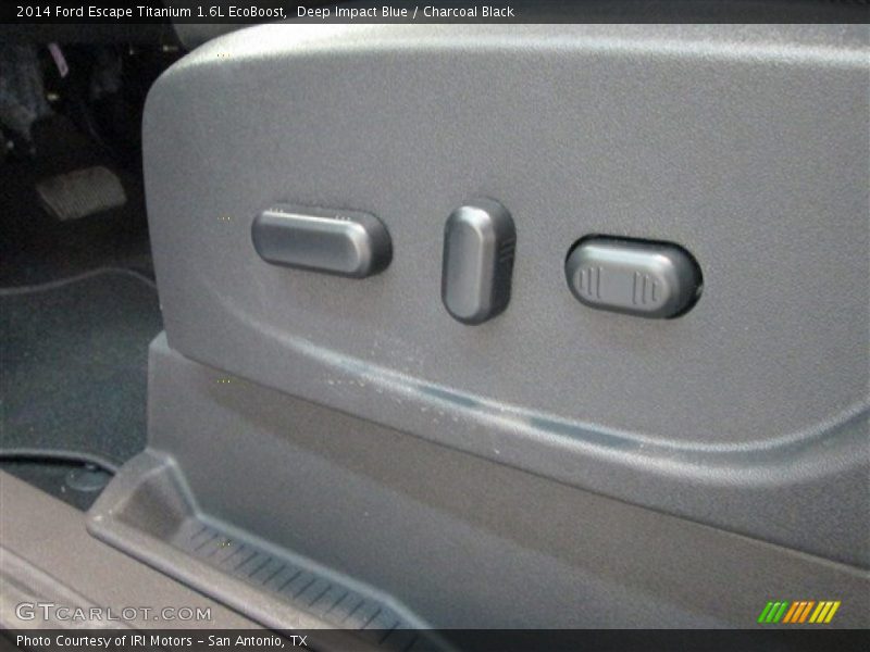 Deep Impact Blue / Charcoal Black 2014 Ford Escape Titanium 1.6L EcoBoost