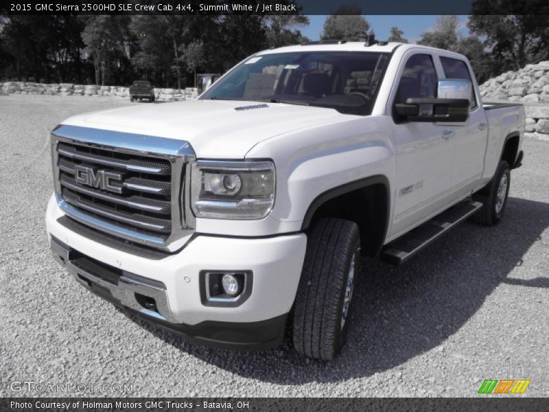 Summit White / Jet Black 2015 GMC Sierra 2500HD SLE Crew Cab 4x4