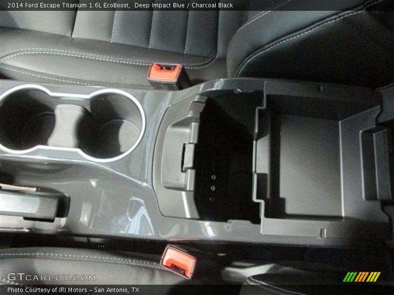 Deep Impact Blue / Charcoal Black 2014 Ford Escape Titanium 1.6L EcoBoost
