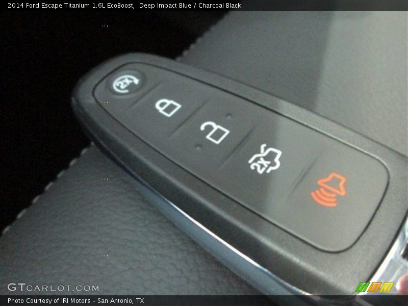 Deep Impact Blue / Charcoal Black 2014 Ford Escape Titanium 1.6L EcoBoost