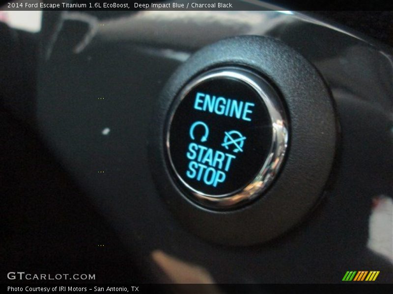 Deep Impact Blue / Charcoal Black 2014 Ford Escape Titanium 1.6L EcoBoost