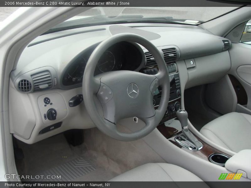 Alabaster White / Stone 2006 Mercedes-Benz C 280 4Matic Luxury