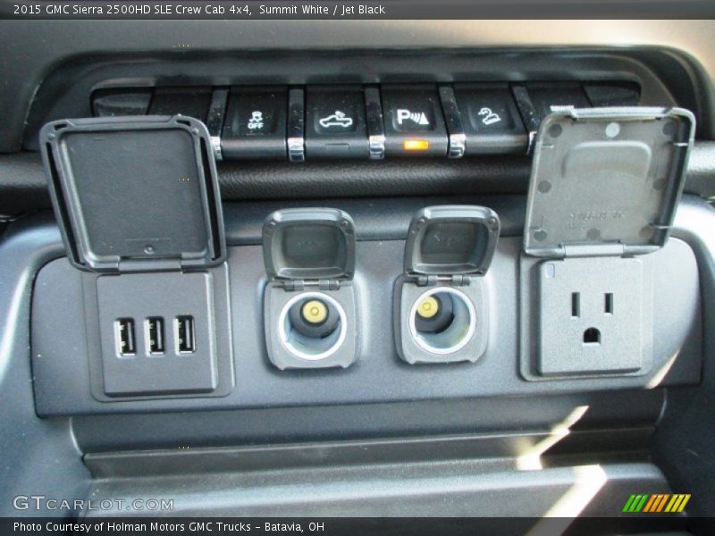 Summit White / Jet Black 2015 GMC Sierra 2500HD SLE Crew Cab 4x4