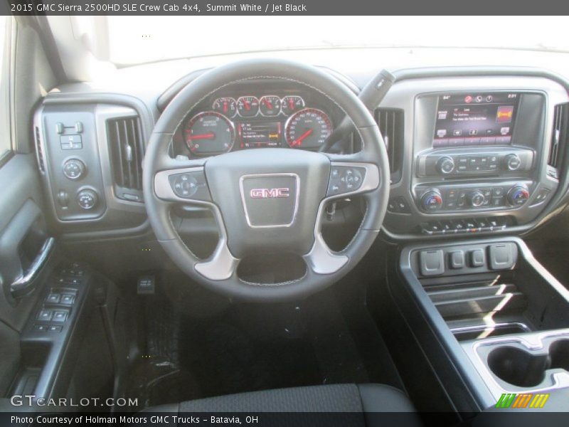 Summit White / Jet Black 2015 GMC Sierra 2500HD SLE Crew Cab 4x4
