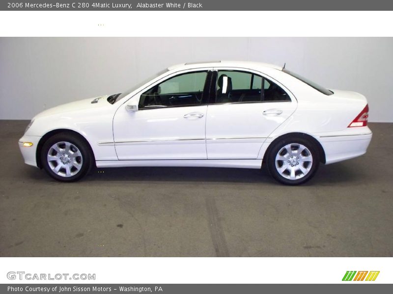 Alabaster White / Black 2006 Mercedes-Benz C 280 4Matic Luxury