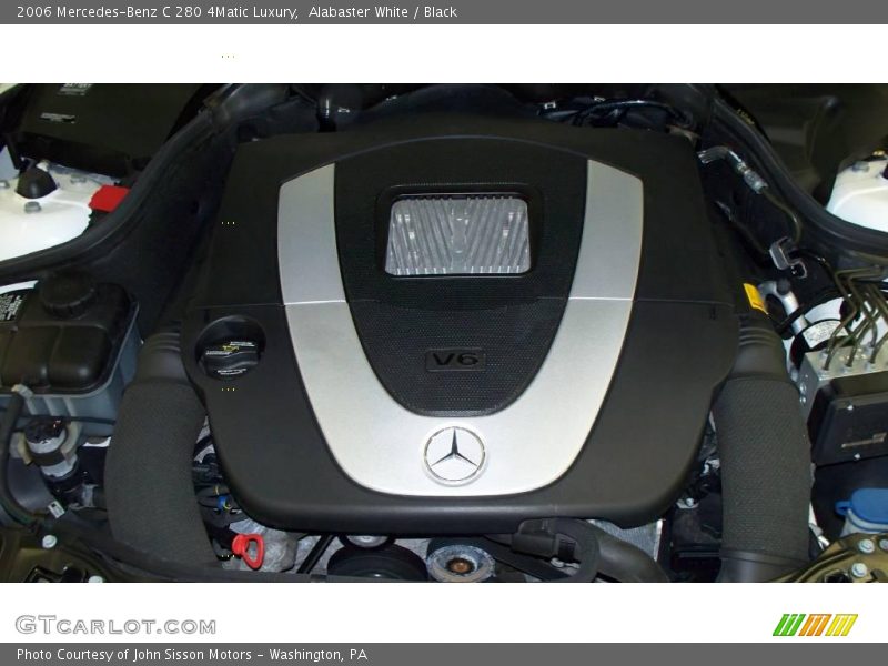 Alabaster White / Black 2006 Mercedes-Benz C 280 4Matic Luxury