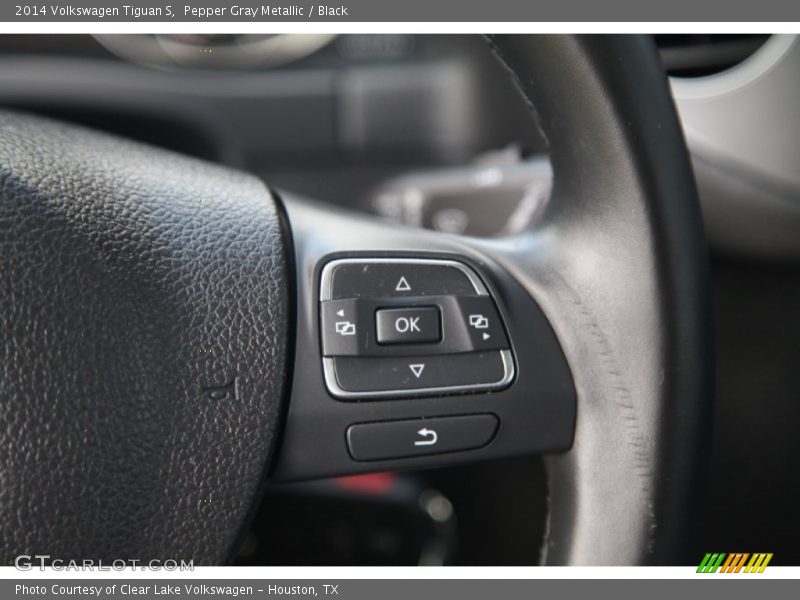 Pepper Gray Metallic / Black 2014 Volkswagen Tiguan S