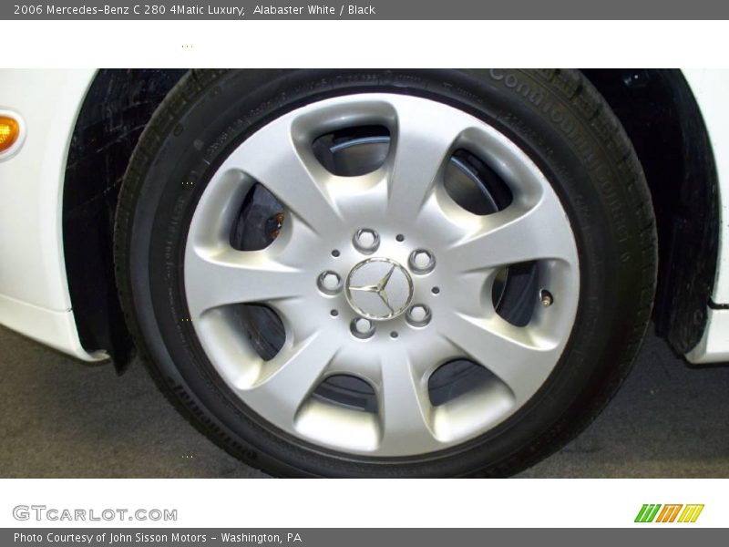 Alabaster White / Black 2006 Mercedes-Benz C 280 4Matic Luxury