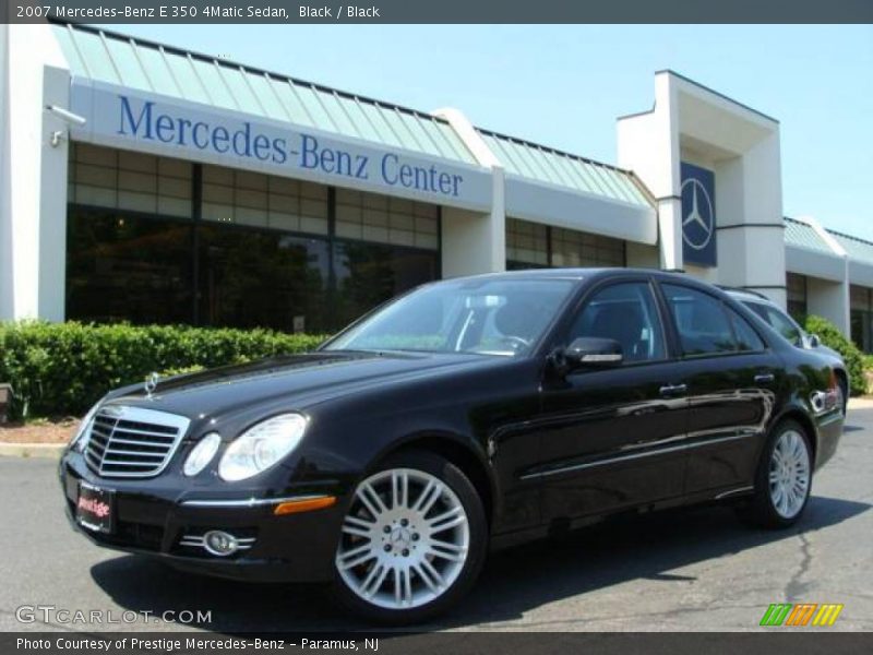 Black / Black 2007 Mercedes-Benz E 350 4Matic Sedan