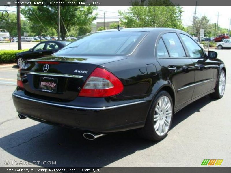 Black / Black 2007 Mercedes-Benz E 350 4Matic Sedan