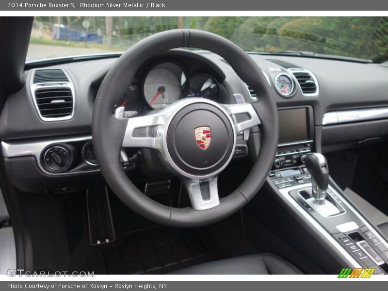 Rhodium Silver Metallic / Black 2014 Porsche Boxster S