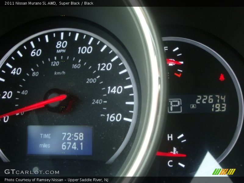 Super Black / Black 2011 Nissan Murano SL AWD