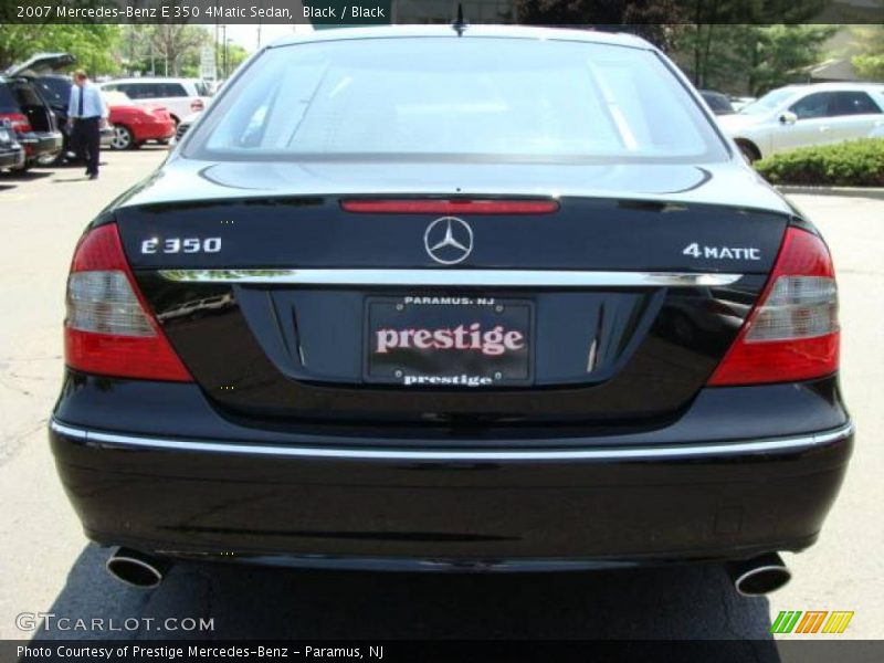 Black / Black 2007 Mercedes-Benz E 350 4Matic Sedan