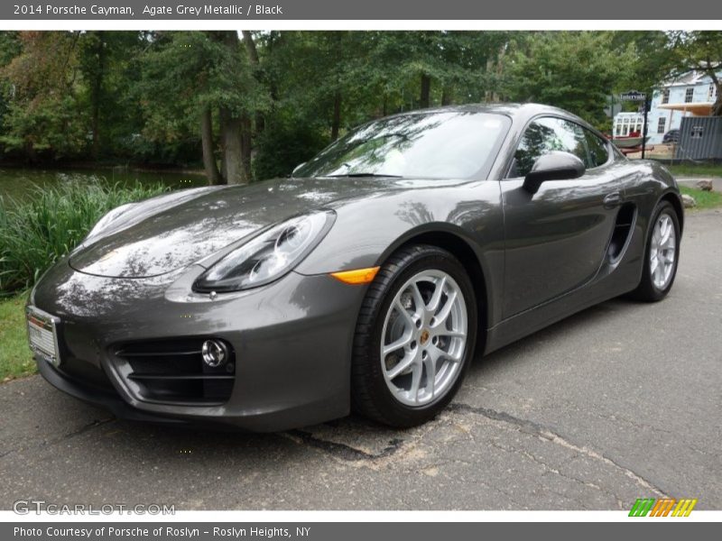 Agate Grey Metallic / Black 2014 Porsche Cayman