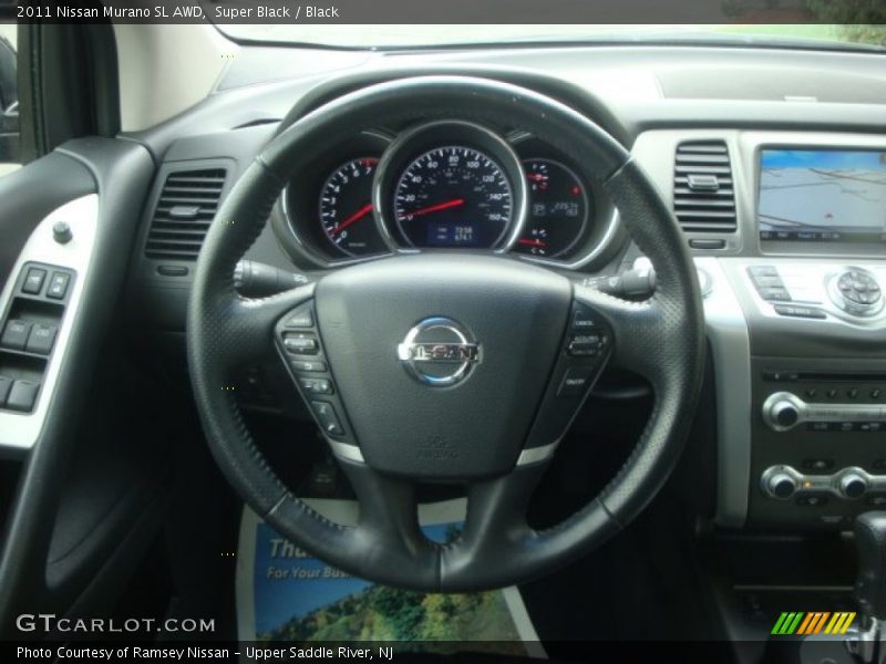 Super Black / Black 2011 Nissan Murano SL AWD