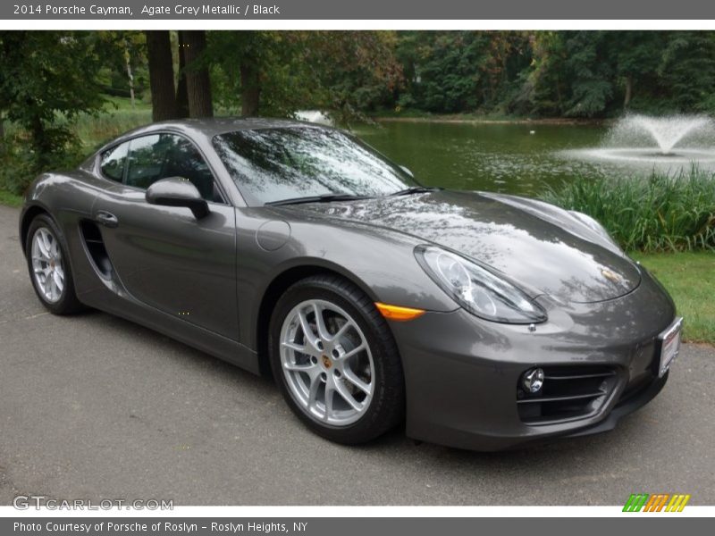 Agate Grey Metallic / Black 2014 Porsche Cayman