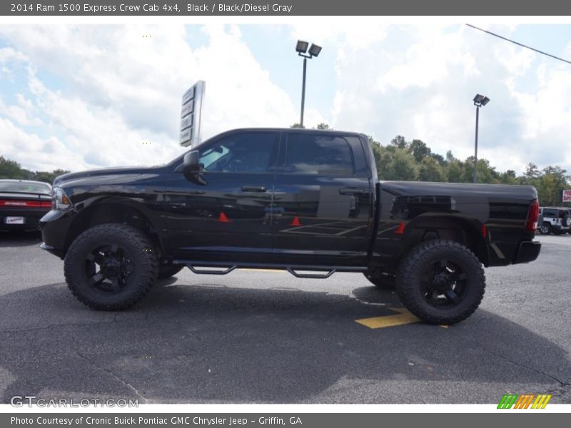 Black / Black/Diesel Gray 2014 Ram 1500 Express Crew Cab 4x4