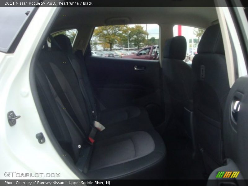 Pearl White / Black 2011 Nissan Rogue SV AWD