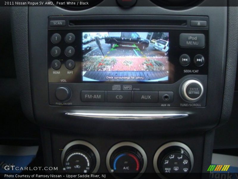 Pearl White / Black 2011 Nissan Rogue SV AWD