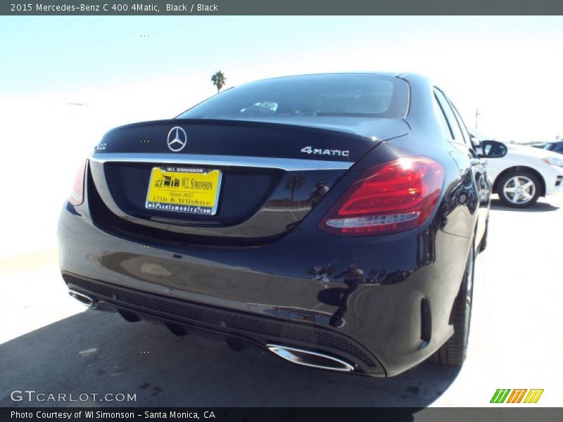 Black / Black 2015 Mercedes-Benz C 400 4Matic
