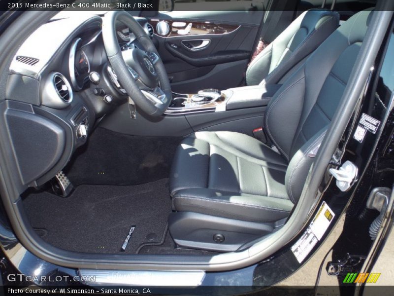Black / Black 2015 Mercedes-Benz C 400 4Matic