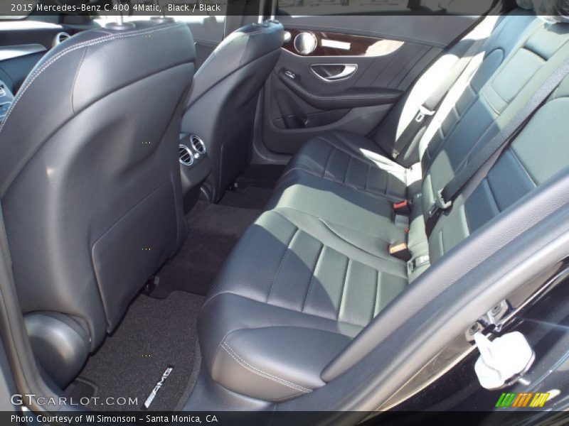 Black / Black 2015 Mercedes-Benz C 400 4Matic