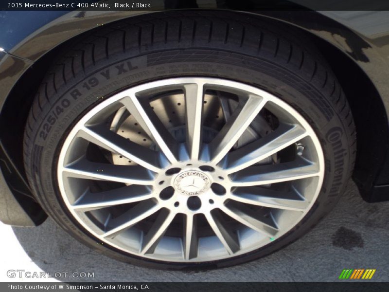 Black / Black 2015 Mercedes-Benz C 400 4Matic