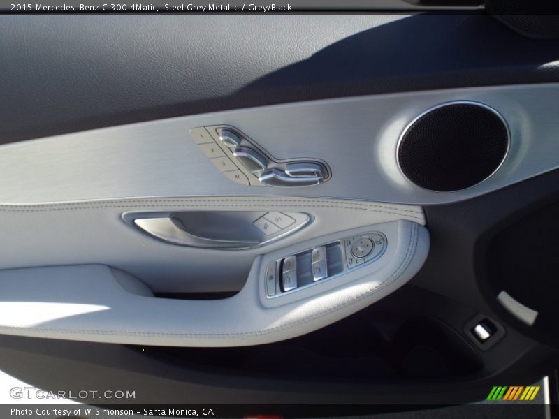Steel Grey Metallic / Grey/Black 2015 Mercedes-Benz C 300 4Matic