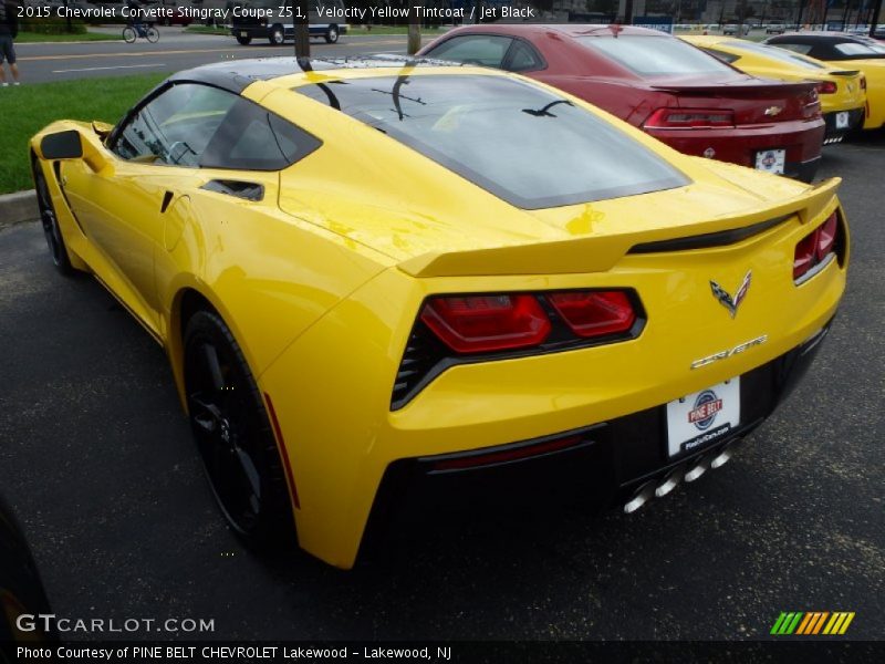 Velocity Yellow Tintcoat / Jet Black 2015 Chevrolet Corvette Stingray Coupe Z51