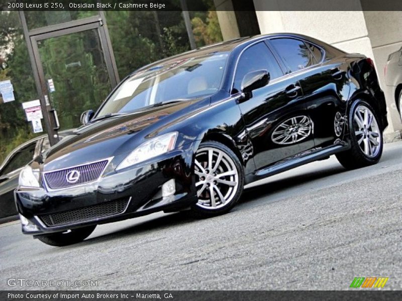 Obsidian Black / Cashmere Beige 2008 Lexus IS 250