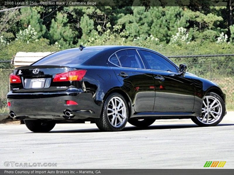 Obsidian Black / Cashmere Beige 2008 Lexus IS 250